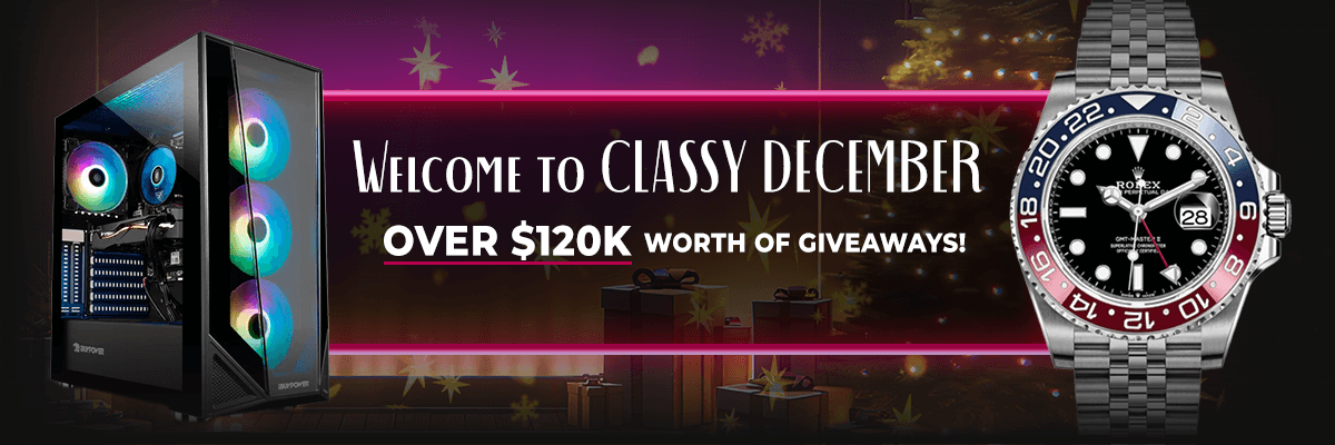 🎉 Classy December : Over 120k given out